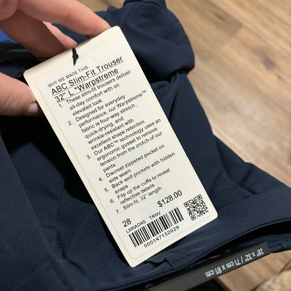 Lululemon ABC Slim-Fit Trouser 32"L Warpstreme - Picture 6 of 6